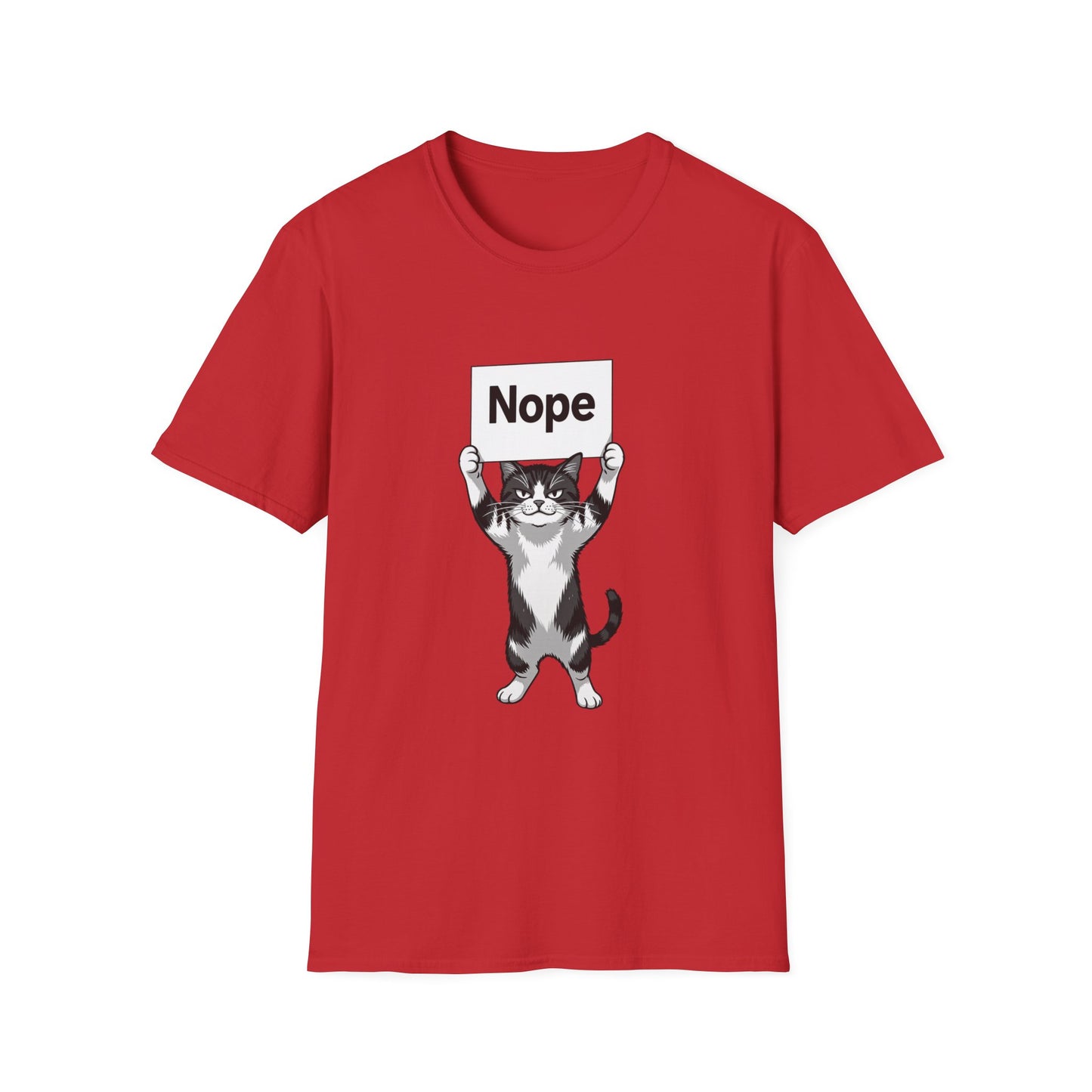 Cat Humor Unisex Softstyle T-Shirt | Funny Graphic Tee, Animal Lover Gift, Casual Wear, Birthday Present, Cute Cat Shirt
