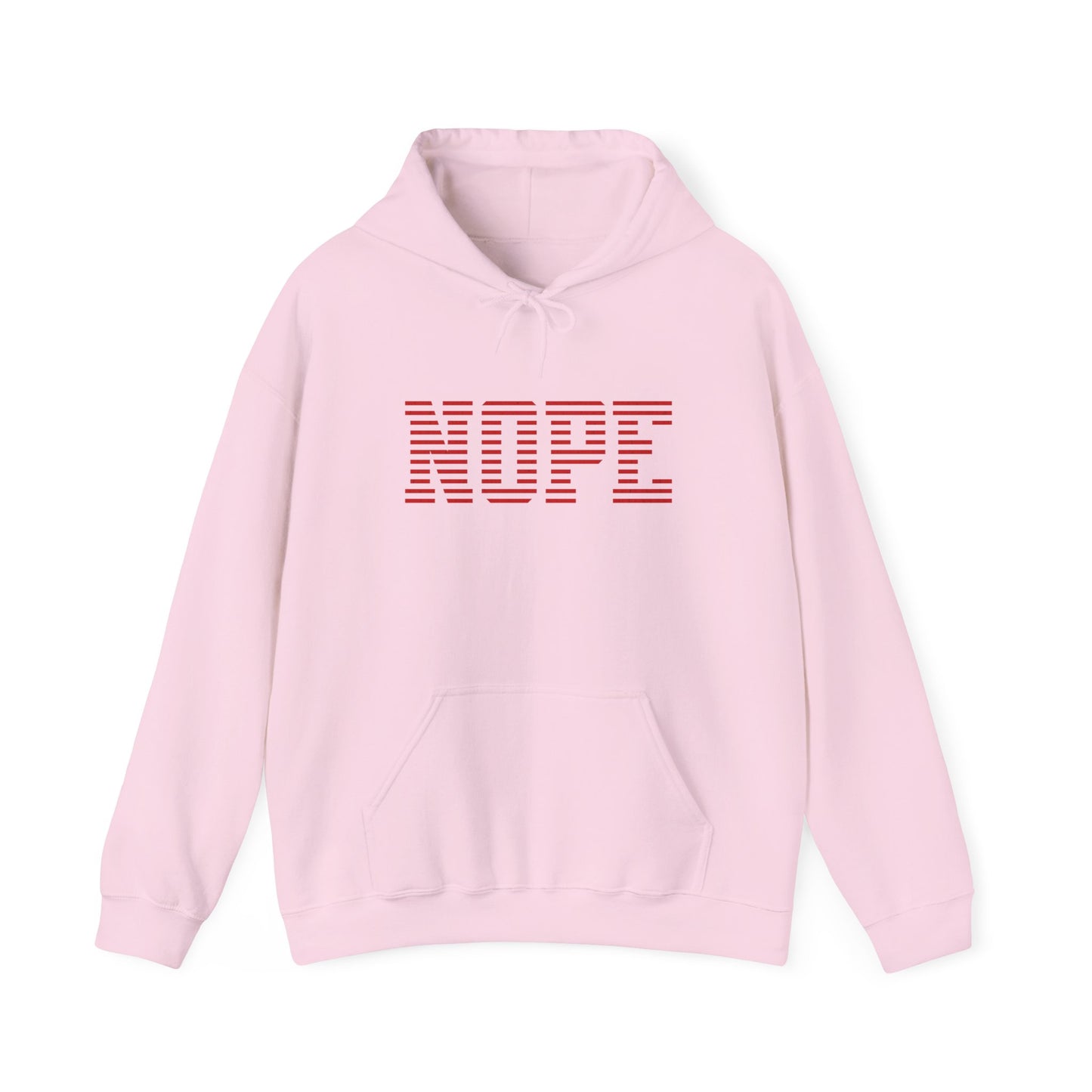 Nope Graphic Hoodie, Funny Unisex Sweatshirt, Cozy Fall Fashion, Perfect Gift for Friends, Casual Everyday Wear