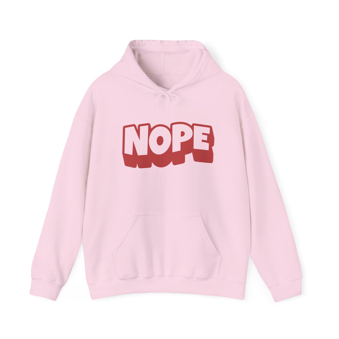 NOPE Unisex Heavy Blend Hoodie, Funny Sweatshirt, Casual Wear, Gifts for Friends, Comfort Clothing