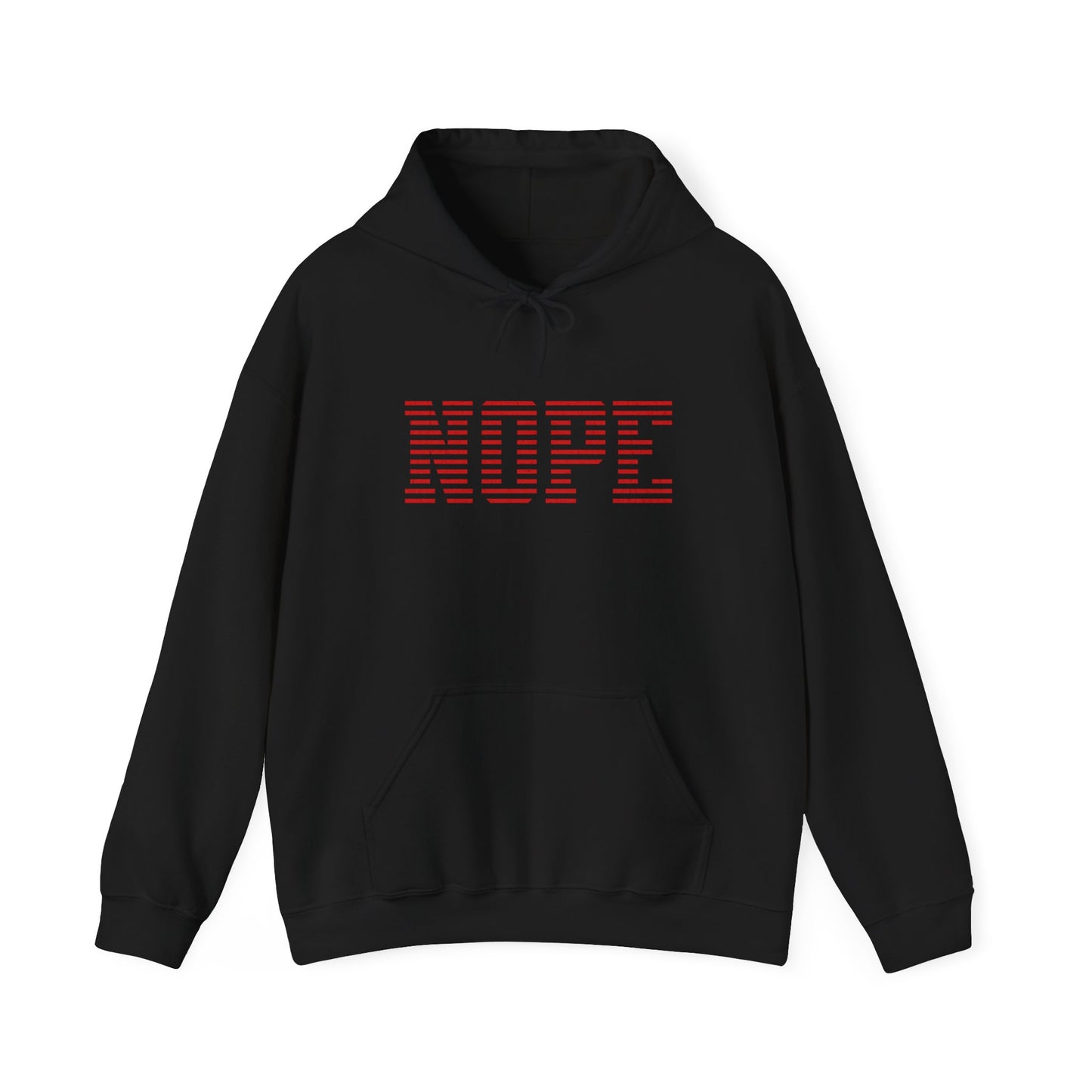 Nope Graphic Hoodie, Funny Unisex Sweatshirt, Cozy Fall Fashion, Perfect Gift for Friends, Casual Everyday Wear