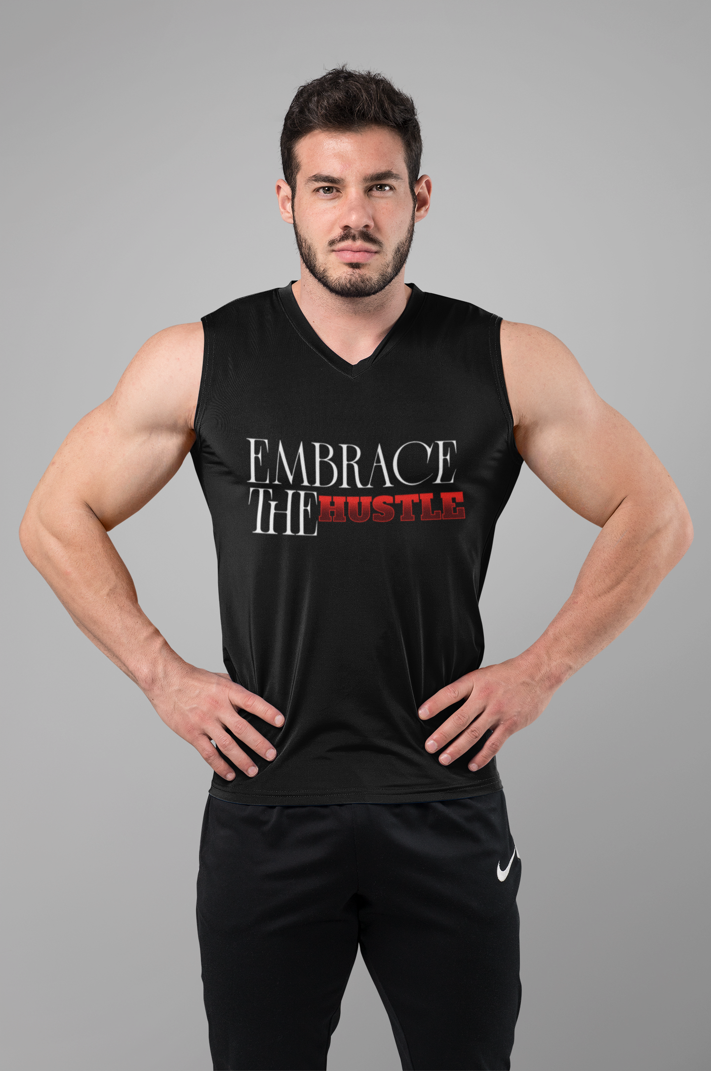 Unisex Hustle T-Shirt, Embrace the Hustle Tee, Casual Streetwear, Motivational Shirt, Fitness Gift, Everyday Wear