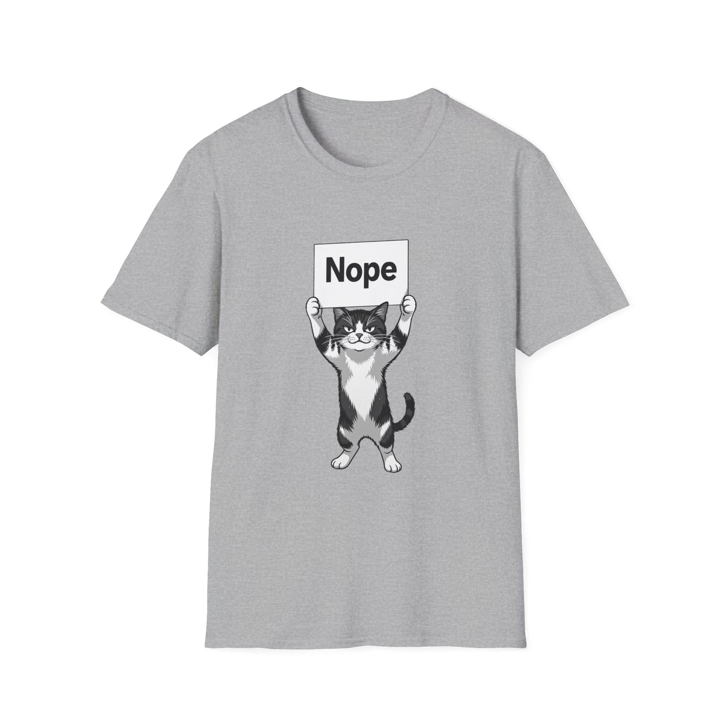 Cat Humor Unisex Softstyle T-Shirt | Funny Graphic Tee, Animal Lover Gift, Casual Wear, Birthday Present, Cute Cat Shirt