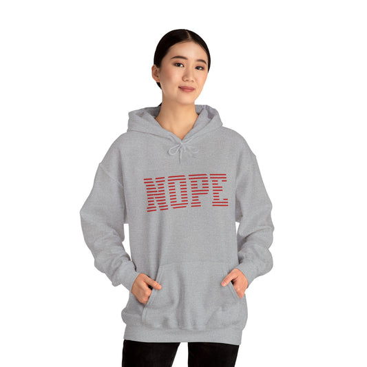 Nope Graphic Hoodie, Funny Unisex Sweatshirt, Cozy Fall Fashion, Perfect Gift for Friends, Casual Everyday Wear