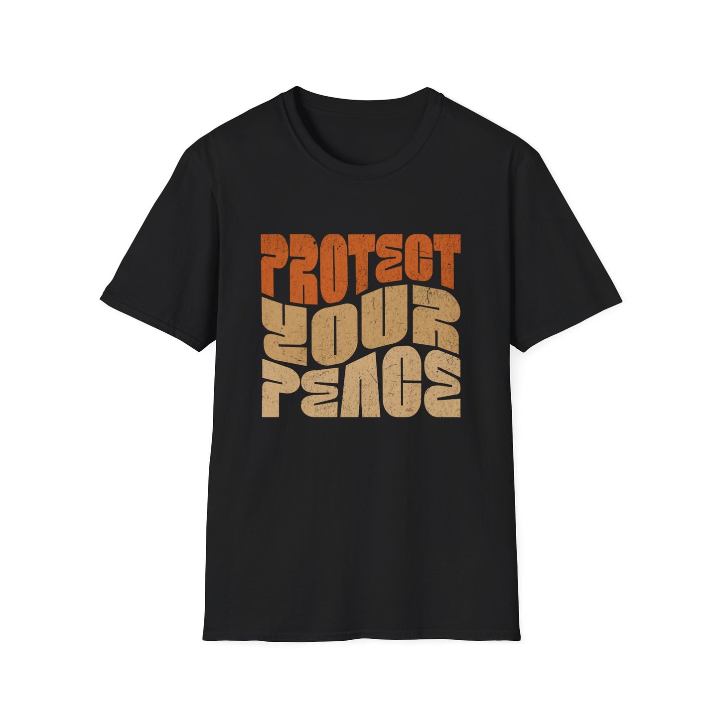 Protect Your Peace Unisex Softstyle T-Shirt, Mindfulness Shirt, Positive Vibes Tee, Stress Relief Apparel, Gift for Him/Her