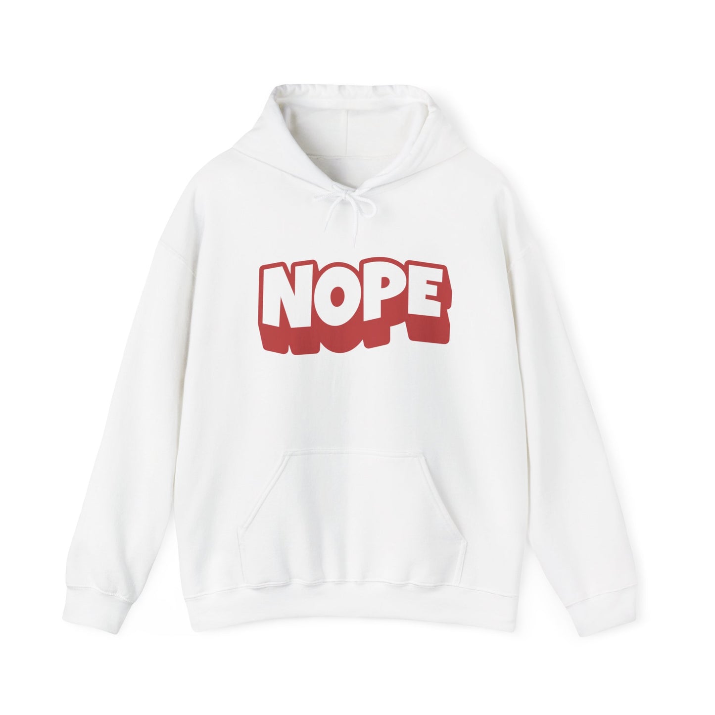 NOPE Unisex Heavy Blend Hoodie, Funny Sweatshirt, Casual Wear, Gifts for Friends, Comfort Clothing