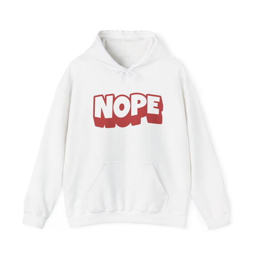 NOPE Unisex Heavy Blend Hoodie, Funny Sweatshirt, Casual Wear, Gifts for Friends, Comfort Clothing