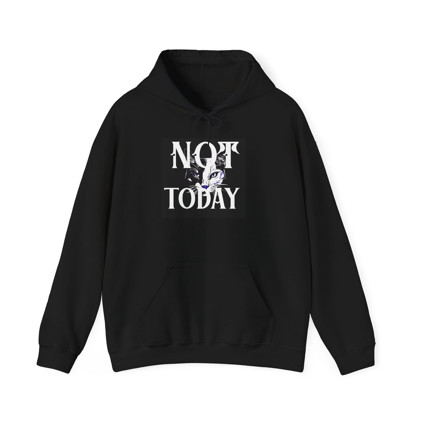 Unisex Heavy Blend Hooded Sweatshirt - 'Not Today' | Cozy Pullover, Casual Wear, Gift for Friends, Relaxed Style, Everyday Comfort