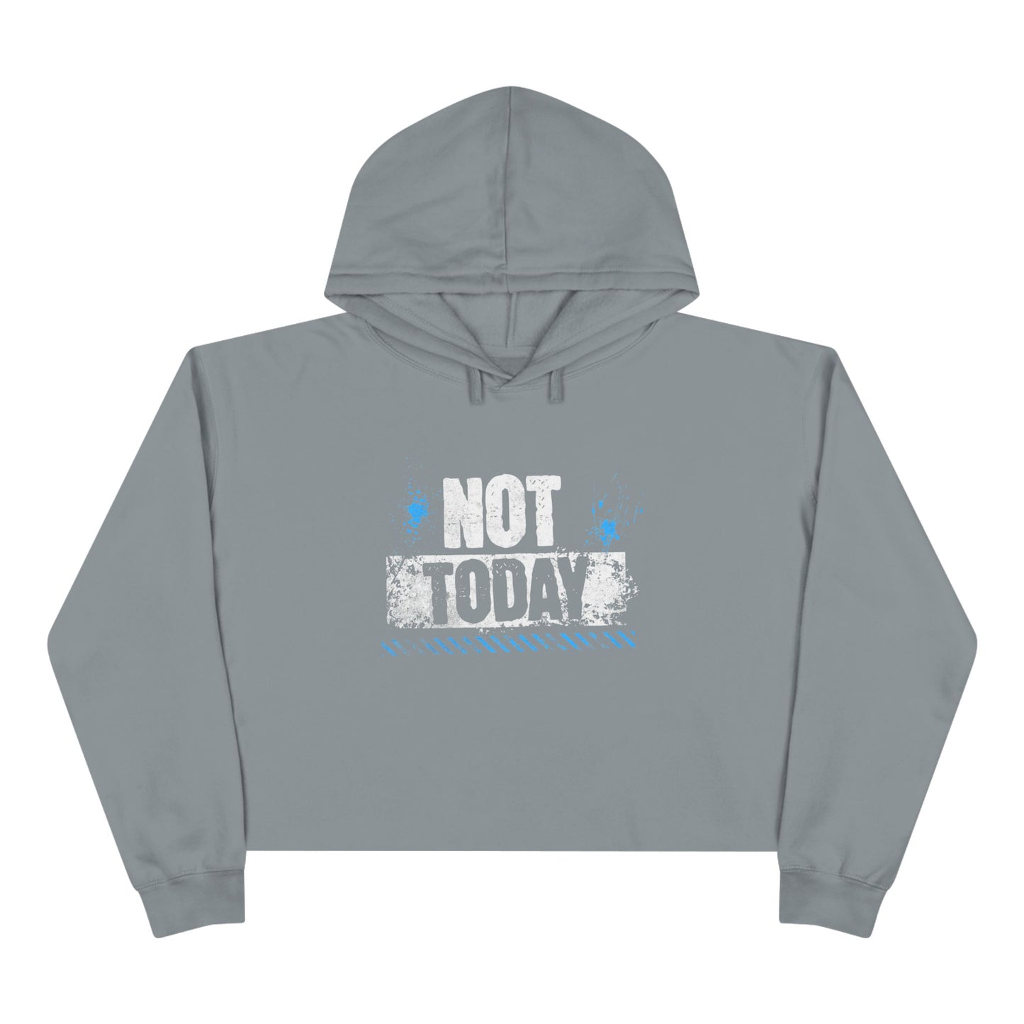 Chic Crop Hoodie with Inspiring Quote, Fashionable Sweatshirt, Casual Outing Wear, Cozy Gift for Her, Trendy Spring Style