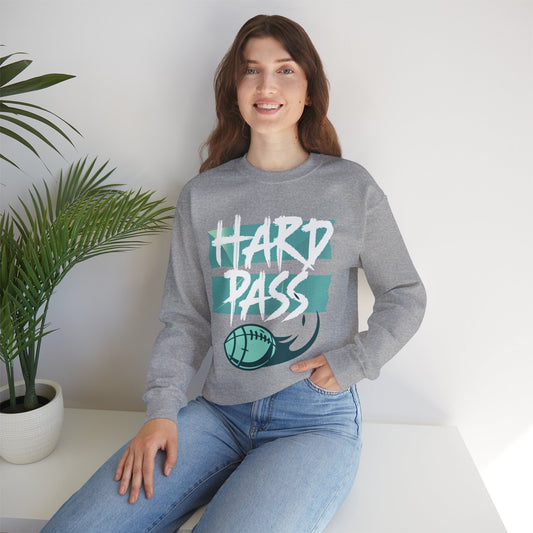 Football Heart Pass Sweatshirt - Perfect for Game Day, Sport Lovers, Cozy Gift, Unisex Crewneck, Ideal for Winter