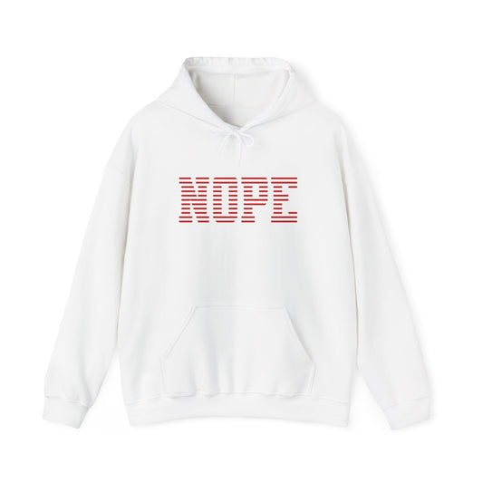 Nope Graphic Hoodie, Funny Unisex Sweatshirt, Cozy Fall Fashion, Perfect Gift for Friends, Casual Everyday Wear