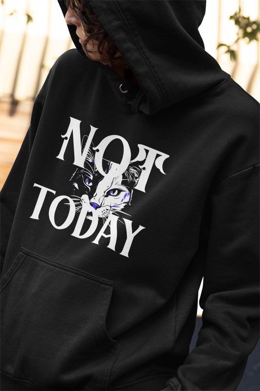 Unisex Heavy Blend Hooded Sweatshirt - 'Not Today' | Cozy Pullover, Casual Wear, Gift for Friends, Relaxed Style, Everyday Comfort