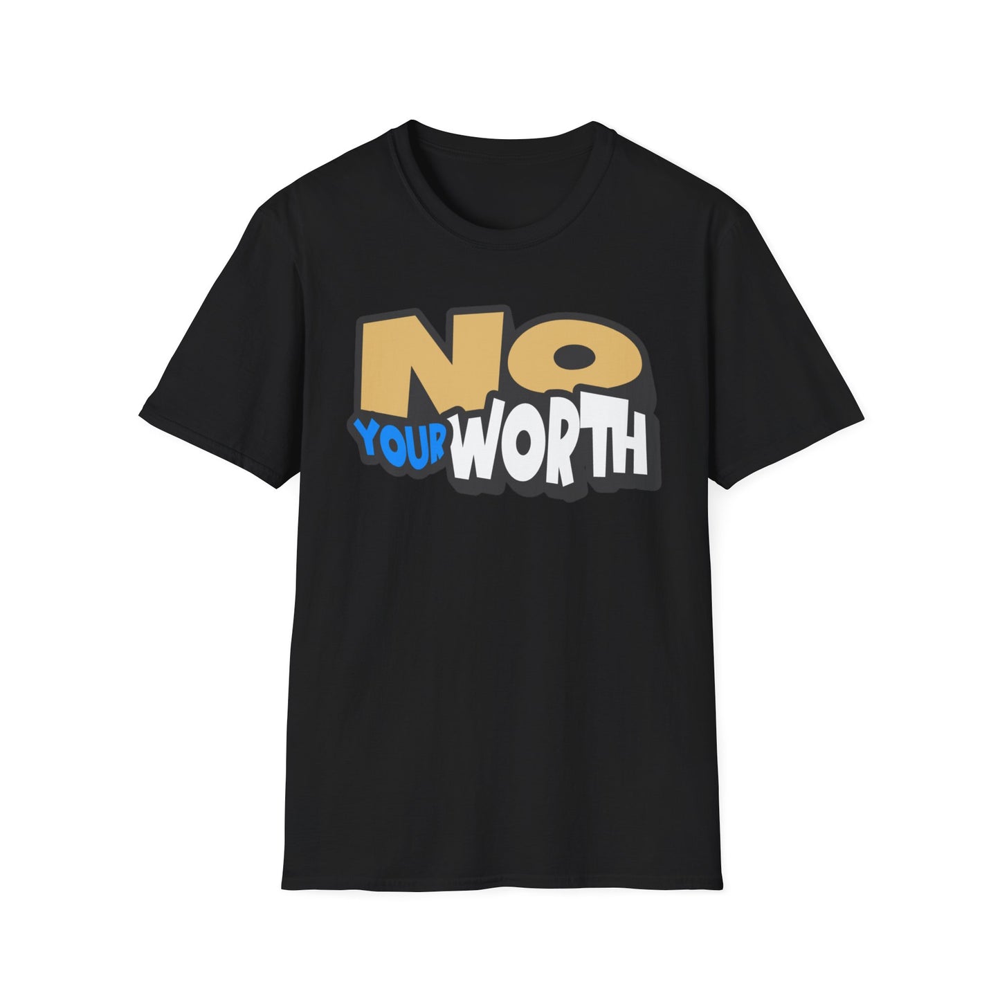 Unisex Softstyle T-Shirt with Inspirational Message - "No Your Worth" - Motivational Gift, Casual Wear, Everyday Style, Birthday [...]