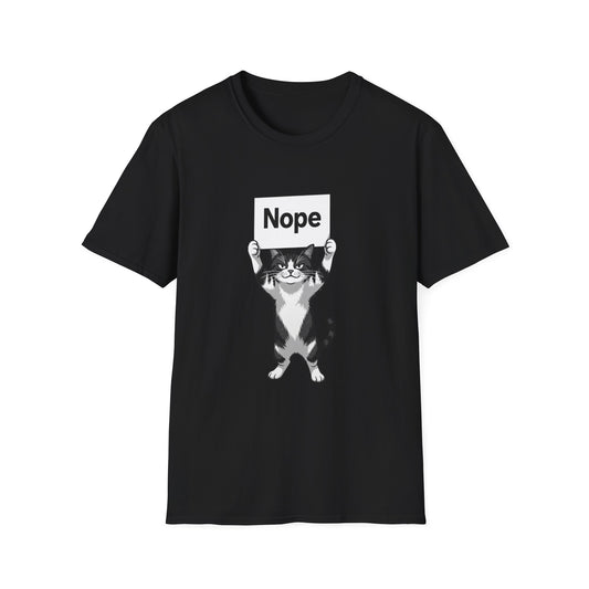 Cat Humor Unisex Softstyle T-Shirt | Funny Graphic Tee, Animal Lover Gift, Casual Wear, Birthday Present, Cute Cat Shirt