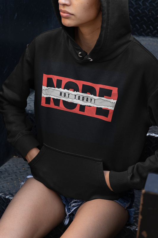NOPE Unisex Heavy Blend™ Hooded Sweatshirt, Funny Hoodies, Casual Sweatshirt, Gift for Humor Lovers, Comfy Hooded Sweatshirt, Trendy Apparel