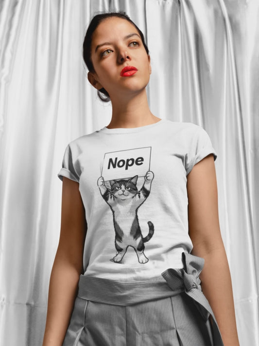 Cat Humor Unisex Softstyle T-Shirt | Funny Graphic Tee, Animal Lover Gift, Casual Wear, Birthday Present, Cute Cat Shirt