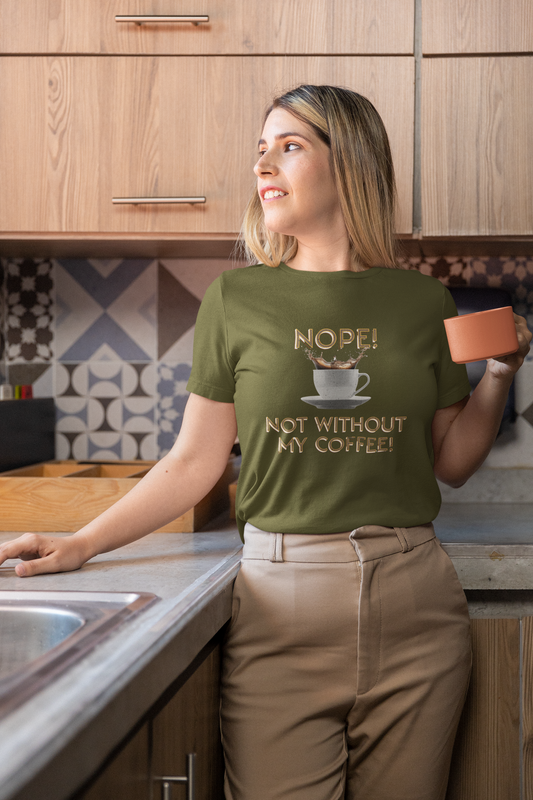 Funny Coffee T-Shirt, Gift for Coffee Lovers, Unisex Tee, Great for Birthdays, Casual Wear, Cozy Coffee Vibe