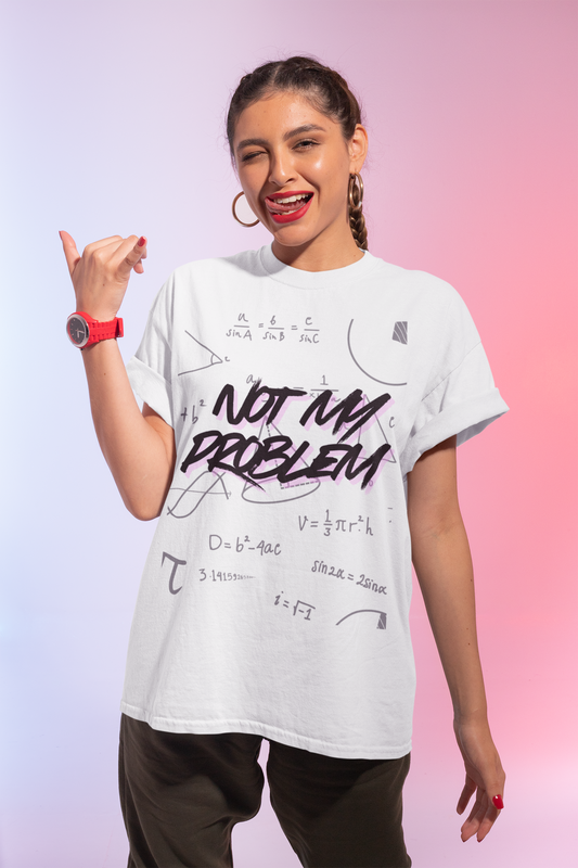 Funny Math Graphic Tee - Not My Problem T-Shirt, Unisex Humor Shirt, Math Lover Gift, Geeky T-Shirt, Casual Wear, Back to School, [...]